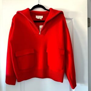 Anthropologie English factory half zip pullover sweater